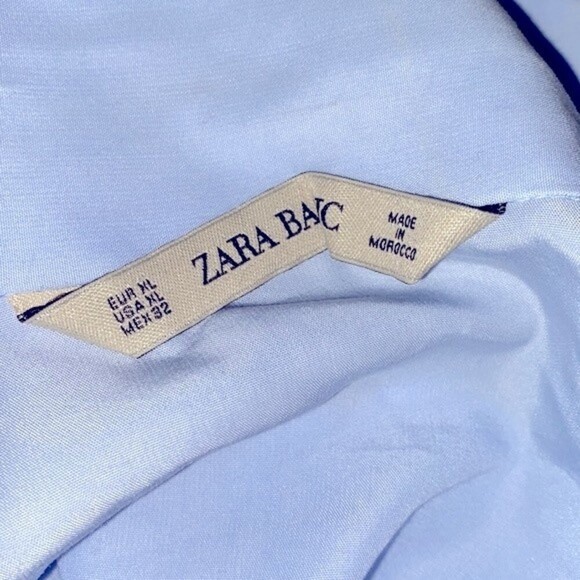 Zara Basic light blue shirt size XLarge - Picture 4 of 6
